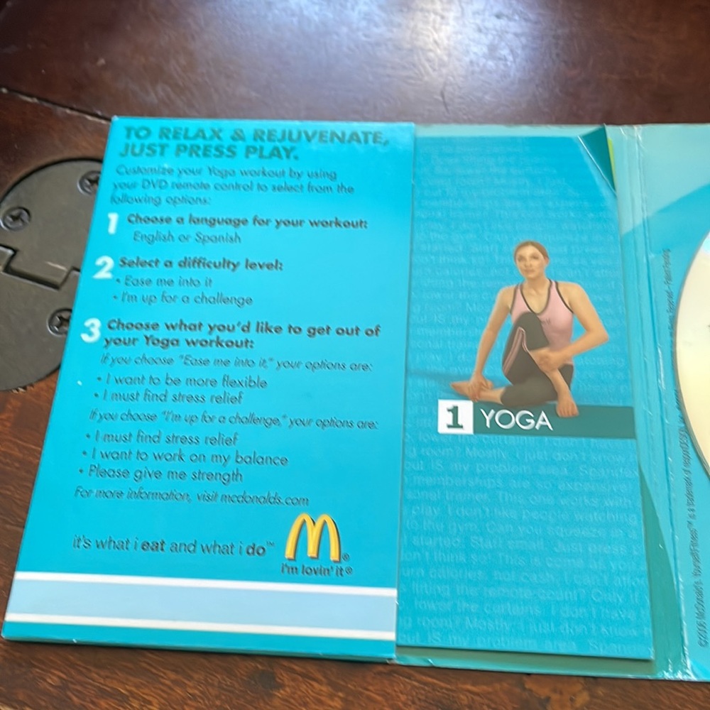 McDonald’s 15 Minute Yoga DVD